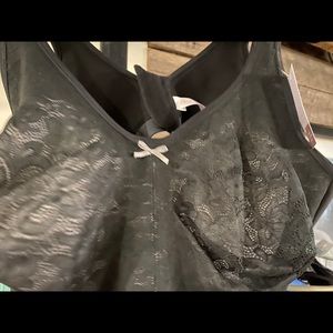 Lane Bryant No Wire Black Bra NWT 48DD